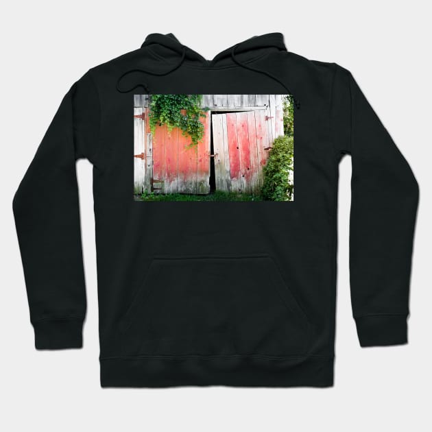 Weathered Barn Doors 1 Hoodie by Robert Alsop